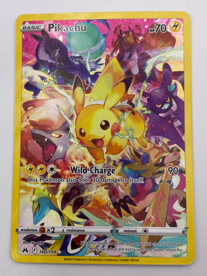 Pikachu Secret Rare Crown Zenith NM