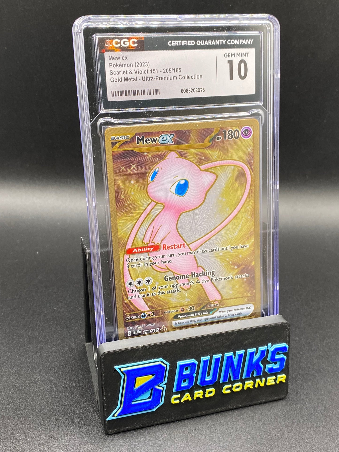 Mew ex Gold Metal 151 UPC promo CGC 10