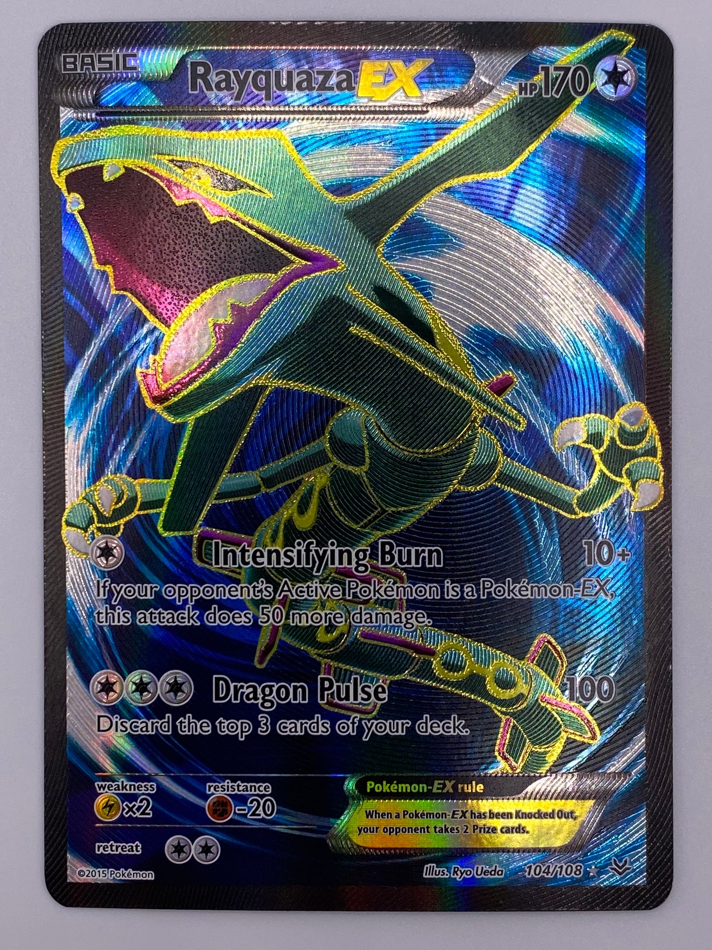Rayquaza Ex Full Art Roaring Skies MP