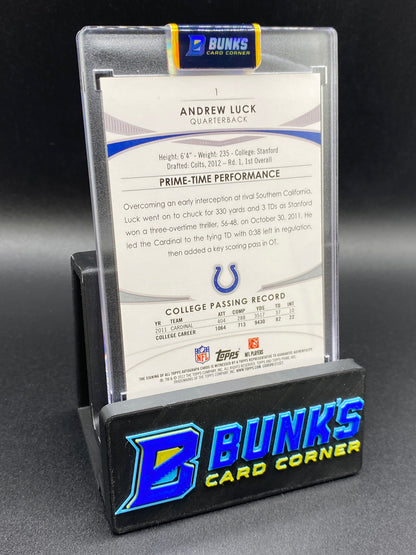 2012 Topps Prime Andrew Luck 215/260 Auto  Rc