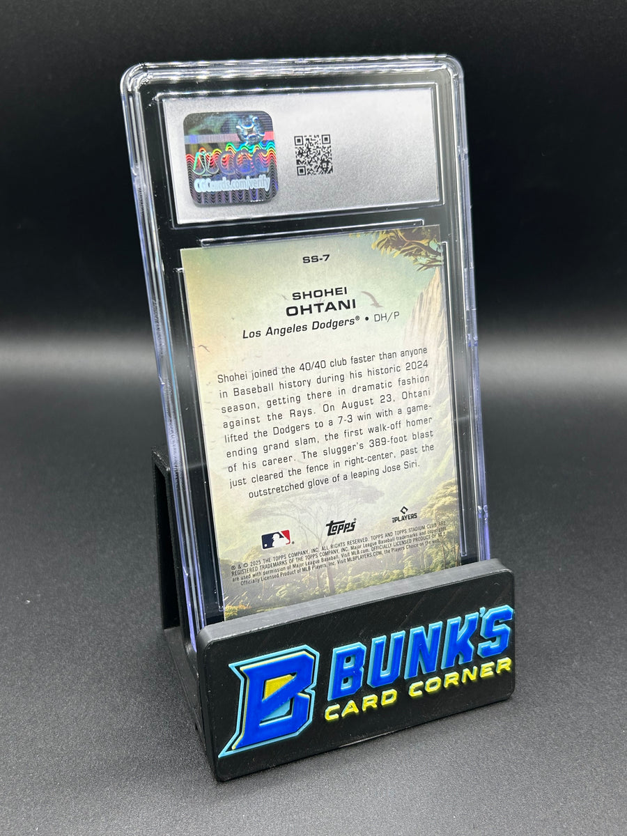 2025 Shohei Ohtani Stadium Club Savage Sluggers CGC 10