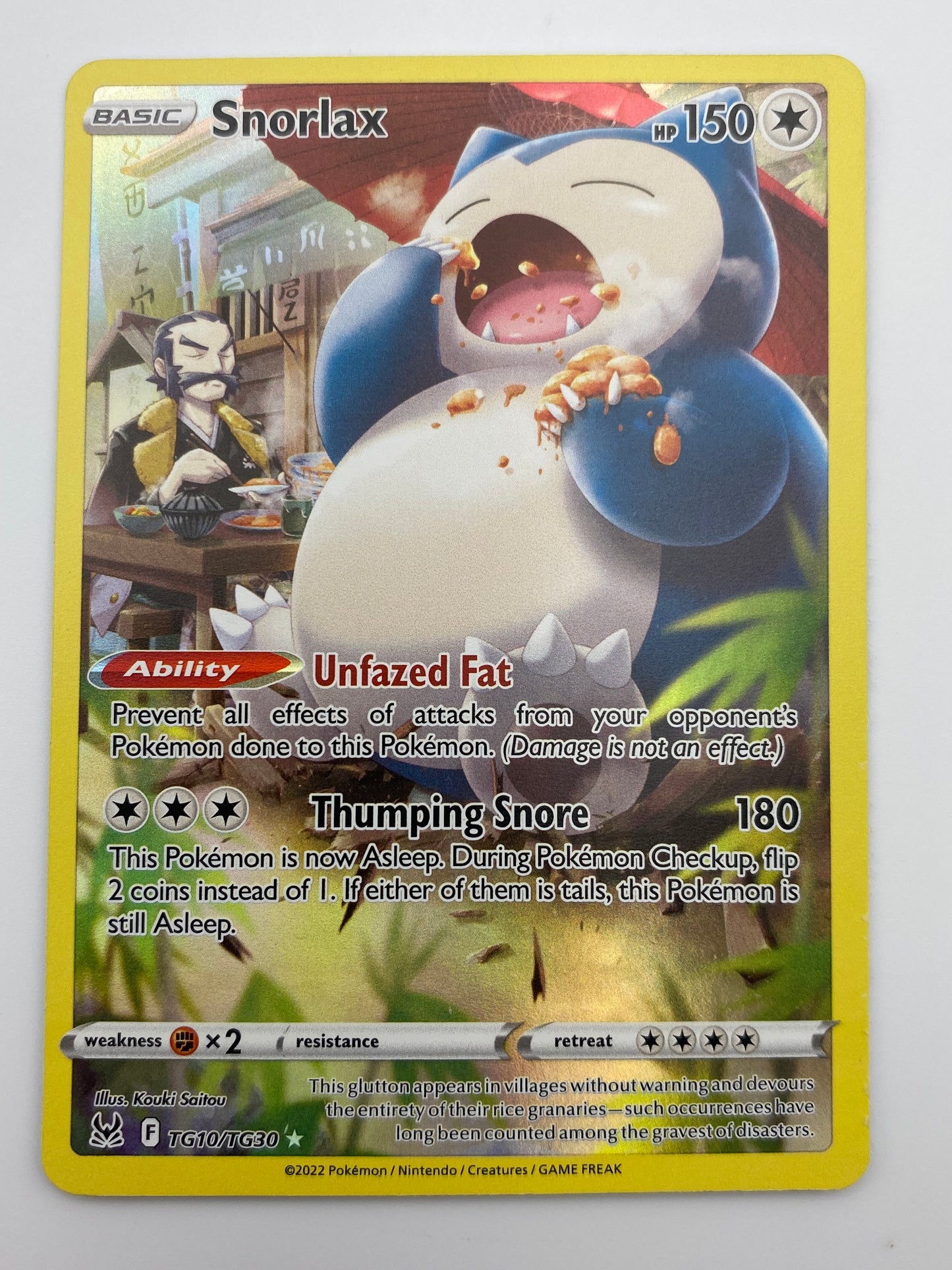 Snorlax Trainer Gallery Lost Origin NM