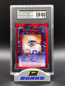 2022 Barry Sanders AUTOGRAPHED - Red Spectrum 1/3