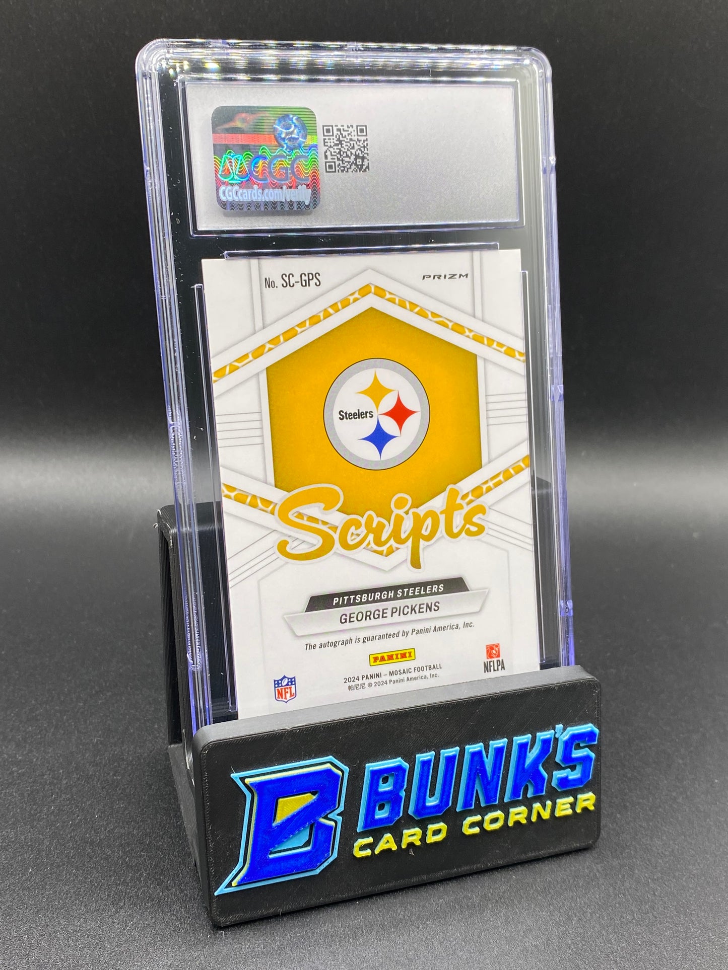 2024 George Pickens Scripts Auto CGC 10/10
