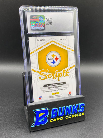 2024 George Pickens Scripts Auto CGC 10/10