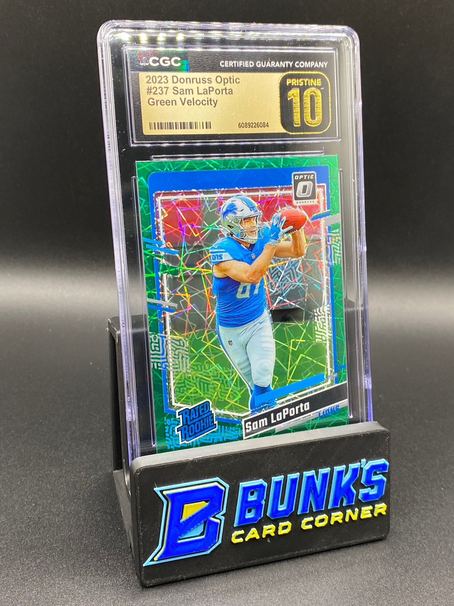 2023 Sam LaPorta Green Velocity CGC PRISTINE 10