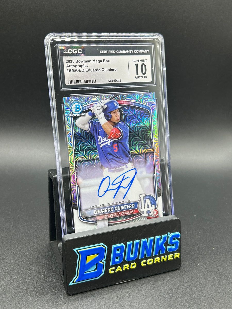 2025 Eduardo Quintero Bowman Mega Box Autographs On-Card Auto CGC 10/10