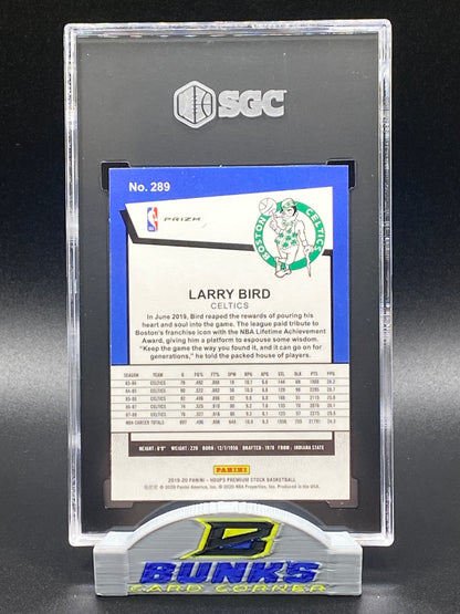 2019-20 Larry Bird Purple Disco Prizm SGC 10 (Box B11)