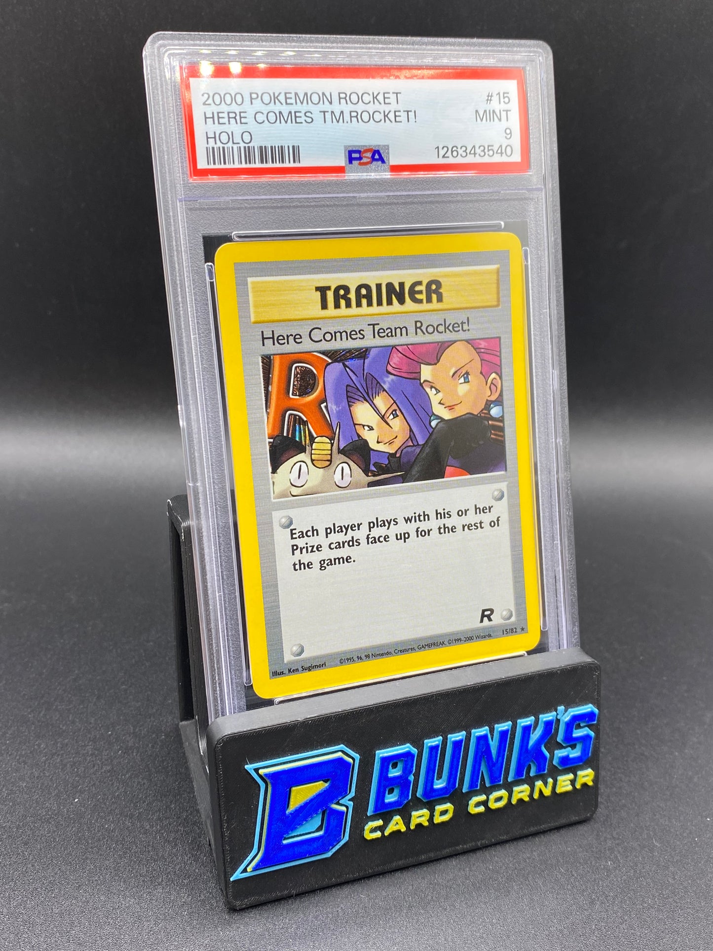 Here Comes Team Rocket! Holo Rocket PSA 9