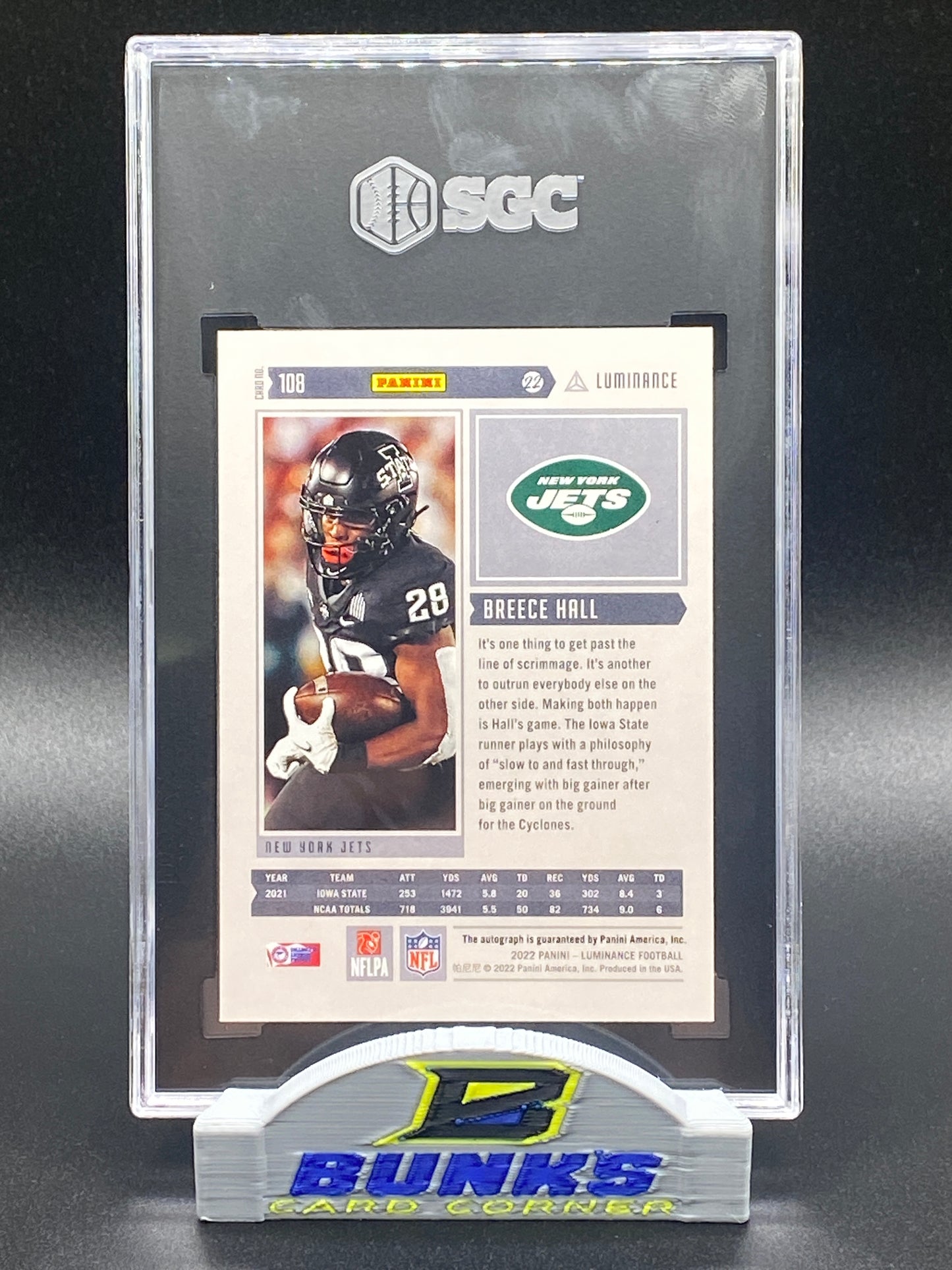 2022 Breece Hall AUTOGRAPHED 50/249