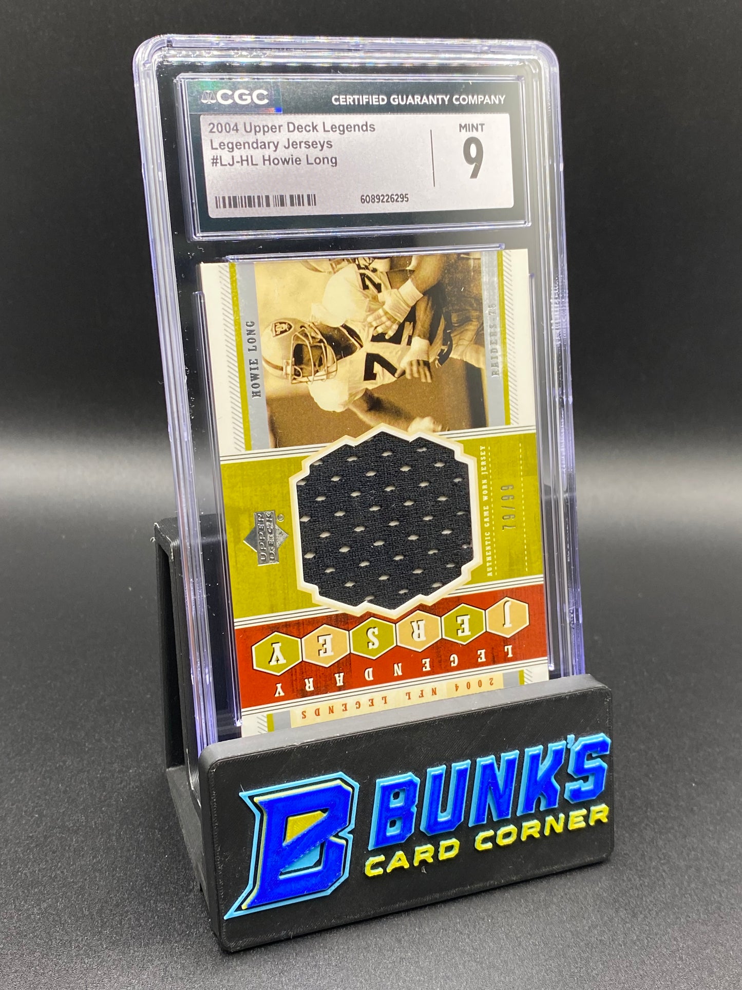 2004 Howie Long Legendary Jerseys 79/99 CGC 9