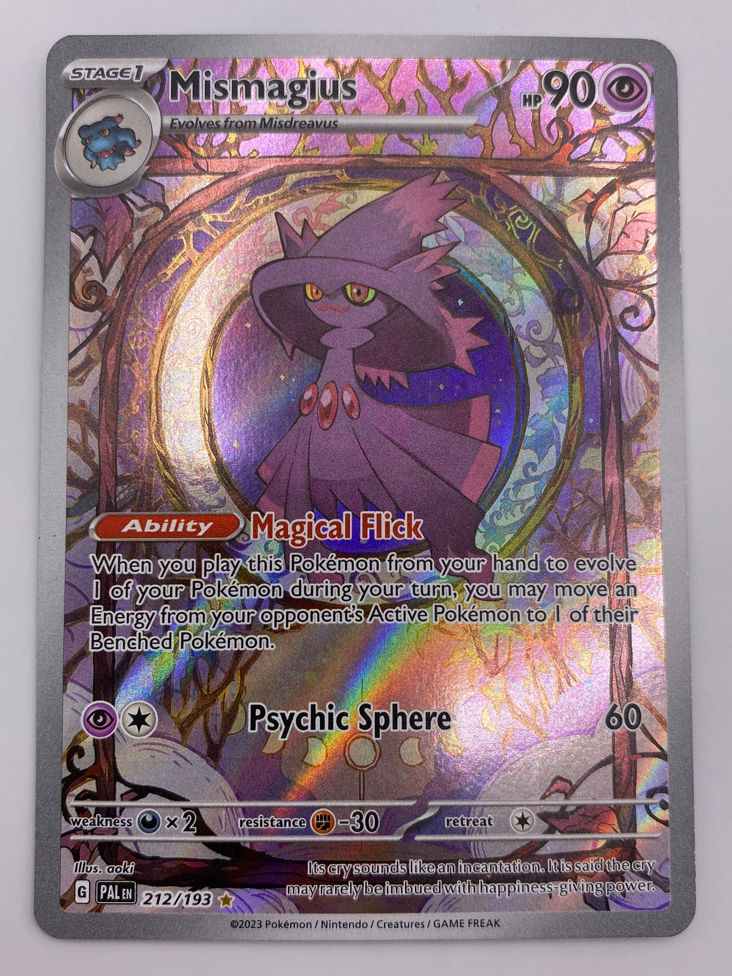Mismagius Illustration Rare Paldea Evolved LP