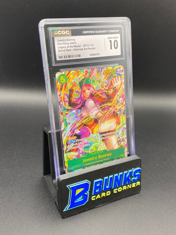 Jewelry Bonney Secret Rare Parallel OP12-118 CGC 10