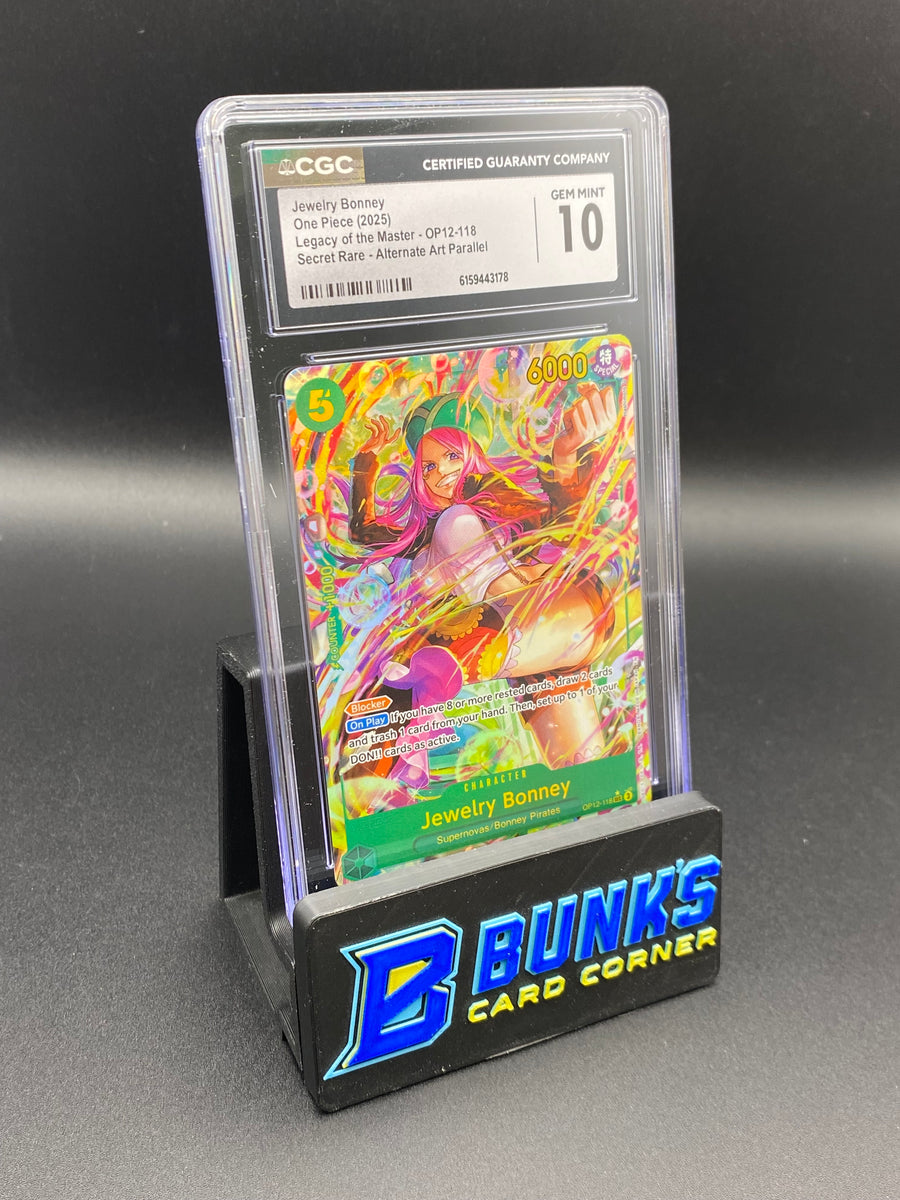 Jewelry Bonney Secret Rare Parallel OP12-118 CGC 10