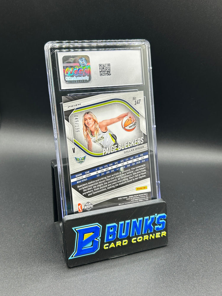 2025 Paige Bueckers Panini Prizm Red Pandora Rc 49/199 CGC 10