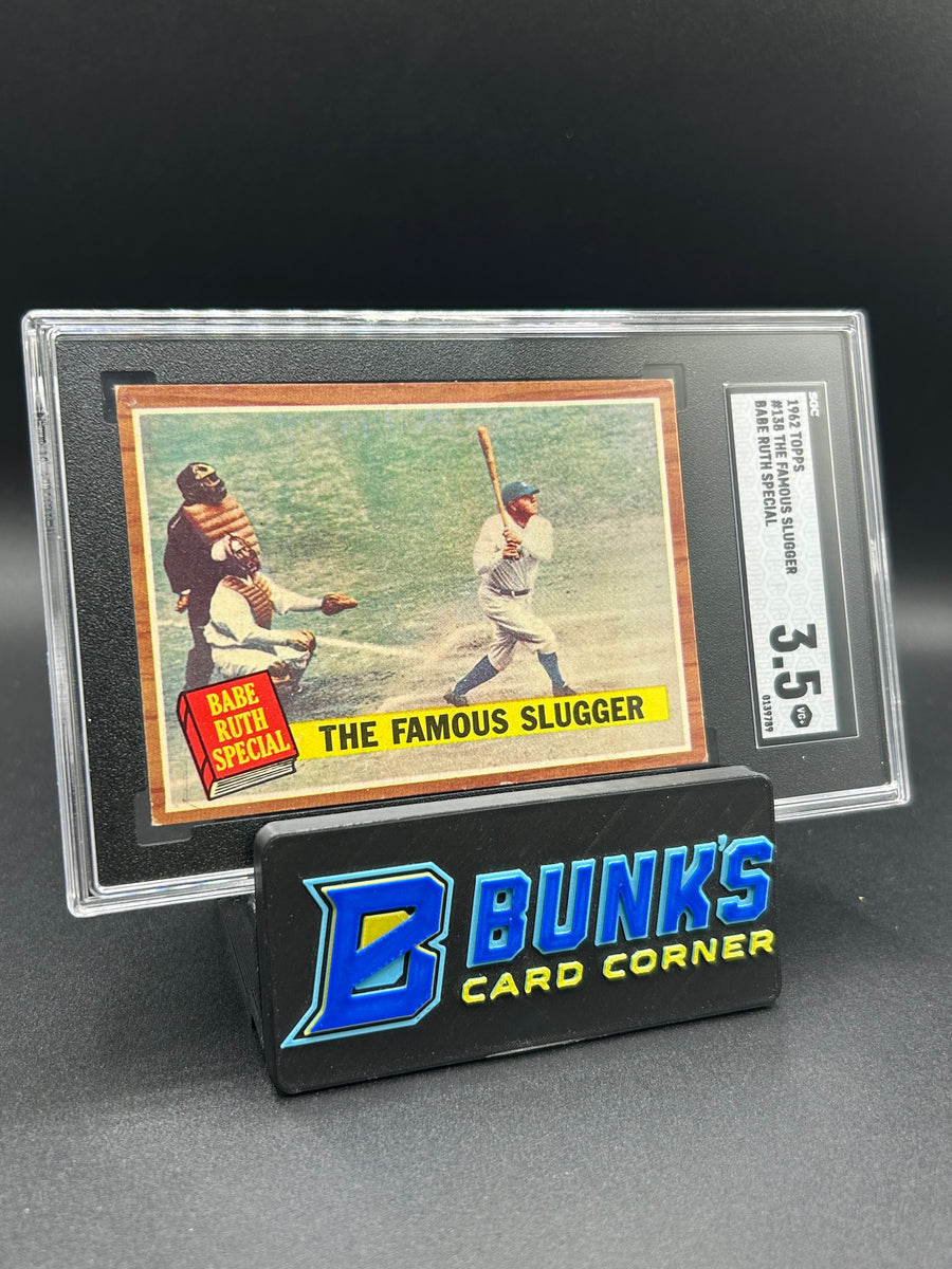 1962 Babe Ruth Topps The Famous Slugger #138 SGC 3.5