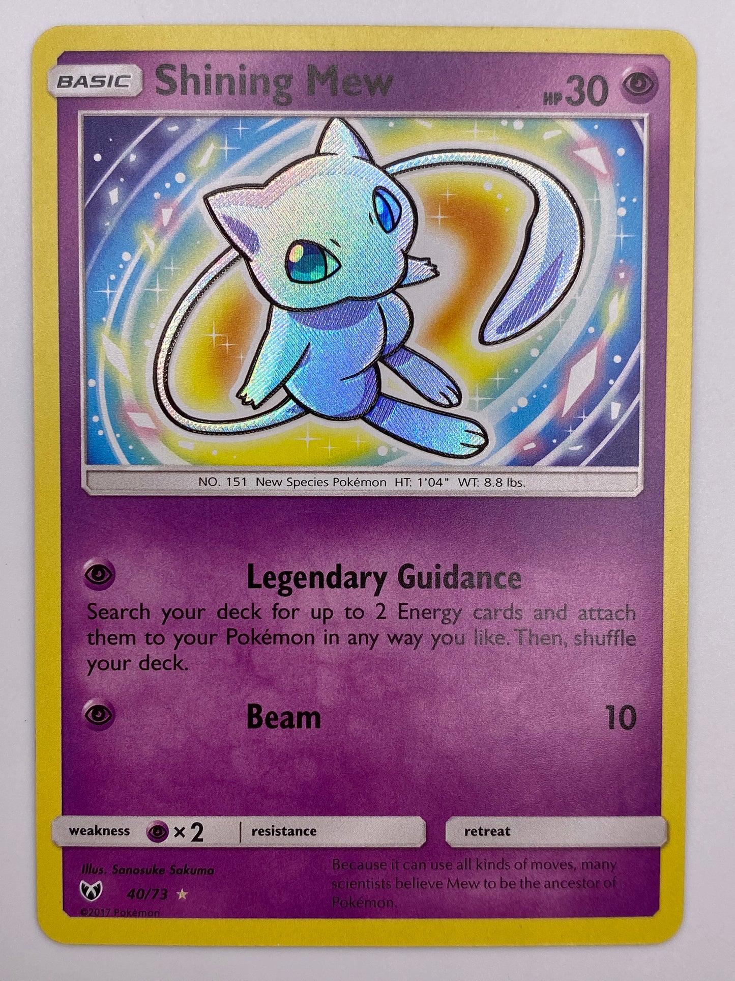 Shining Mew Holo Shining Legends MP