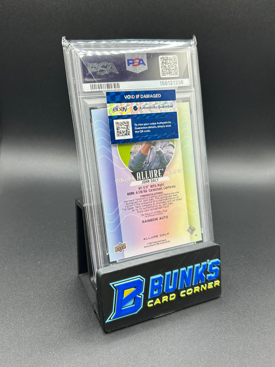 2026 John Daly Allure Golf Color Flow-Full Rainbow Auto PSA 10 Pop 1