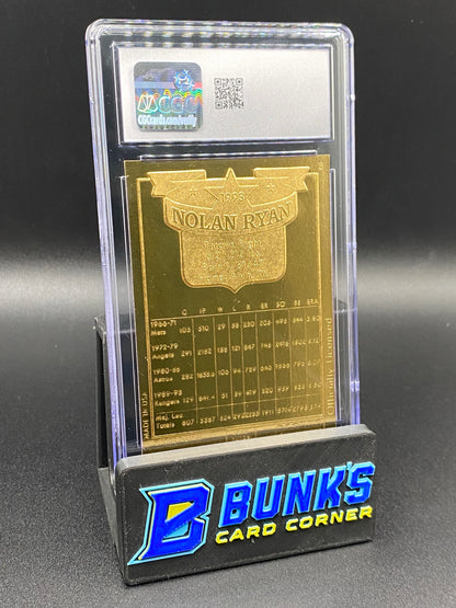 1992 Nolan Ryan 22KT Gold CGC 8.5 HOF SP