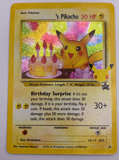 Birthday Pikachu Promo NM