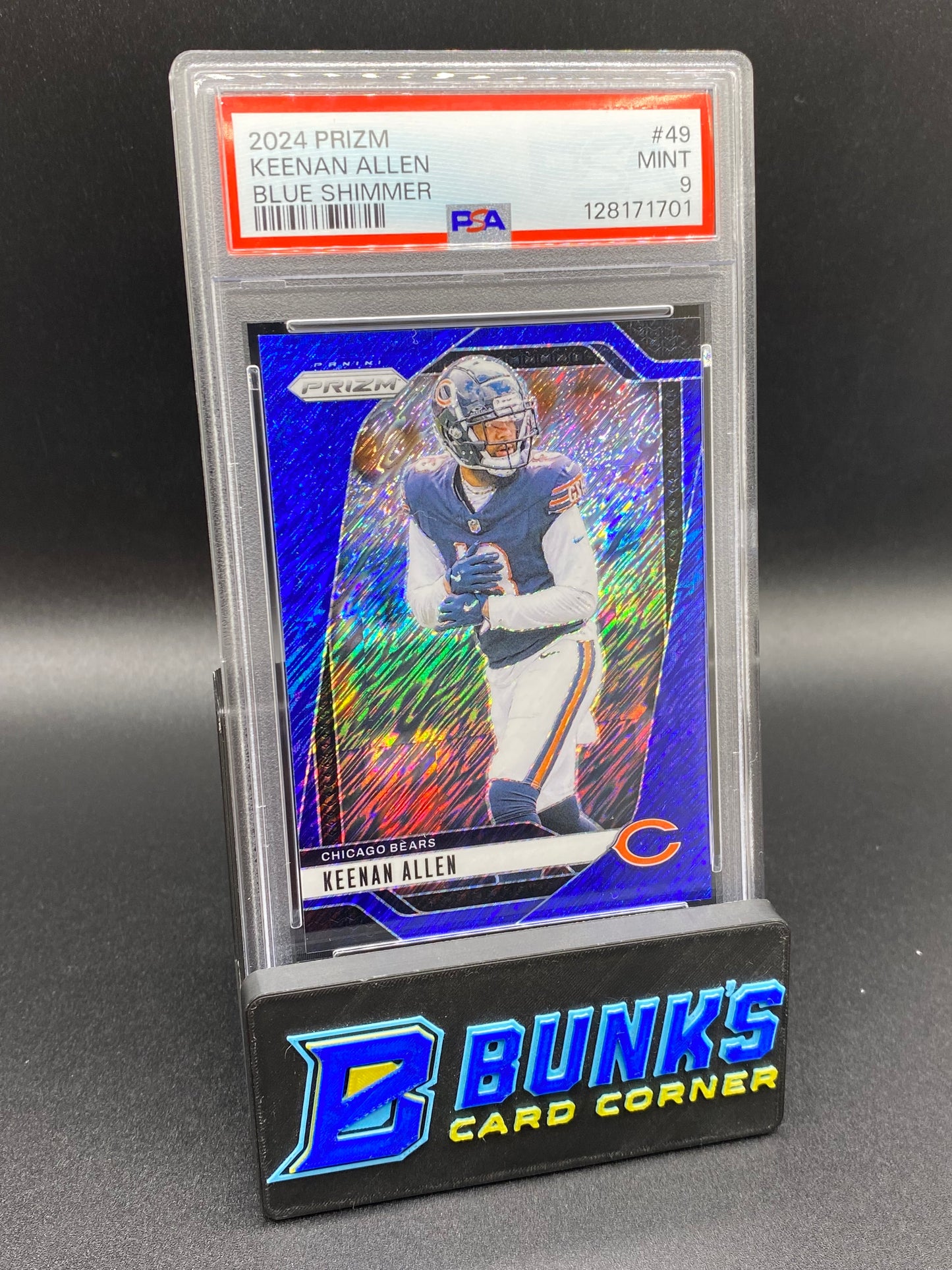2024 Keenan Allen Blue Shimmer 11/25 PSA 9
