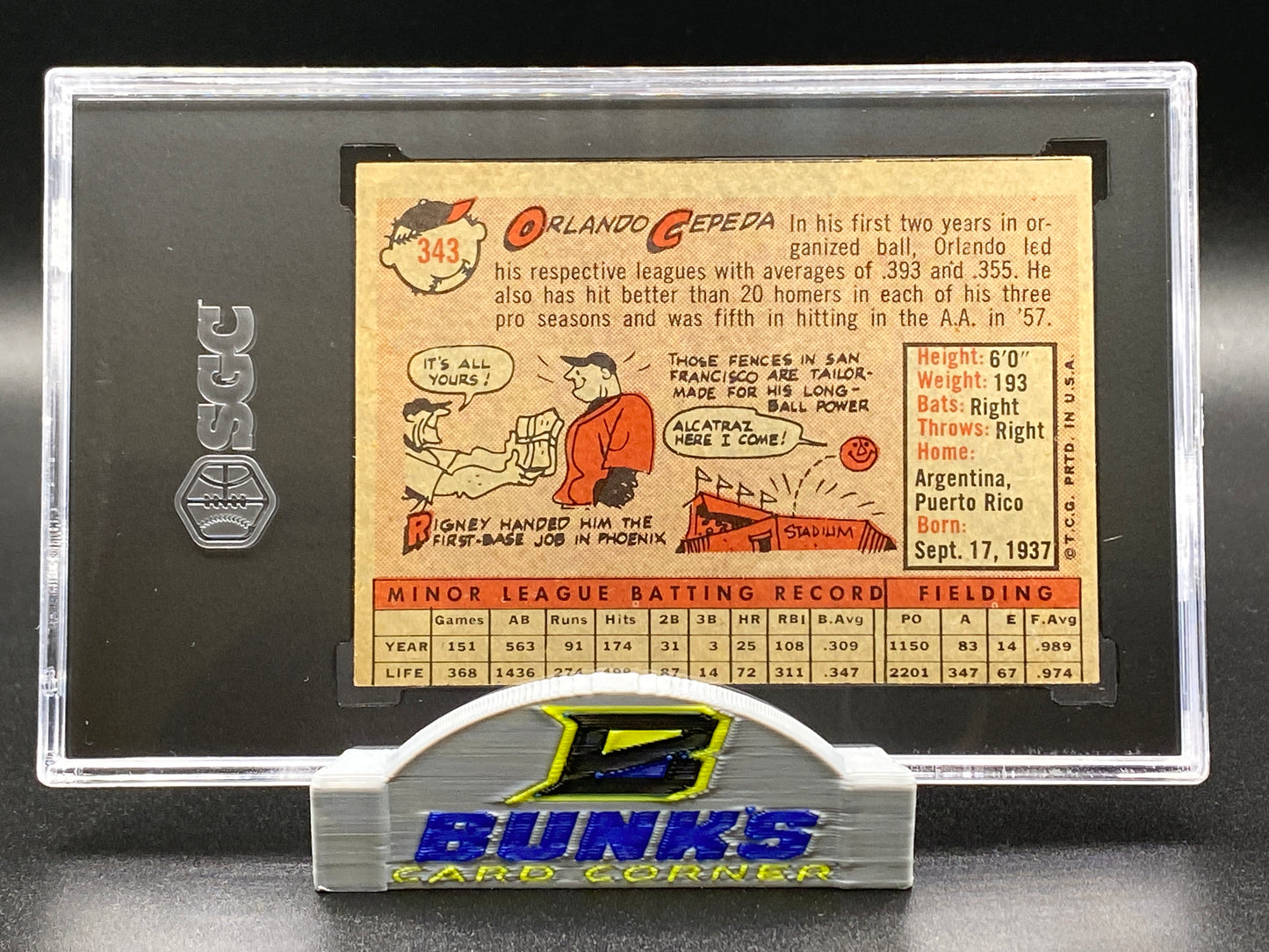 1958 Orlando Cepeda SGC 3.5 (Box 14)