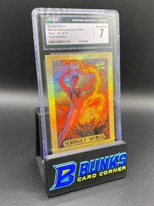 Scarlet Witch Gold Holofoil 7/10 Marvel CGC 7