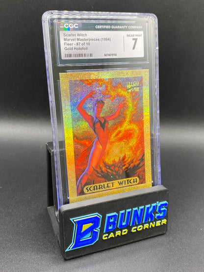 Scarlet Witch Gold Holofoil 7/10 Marvel CGC 7