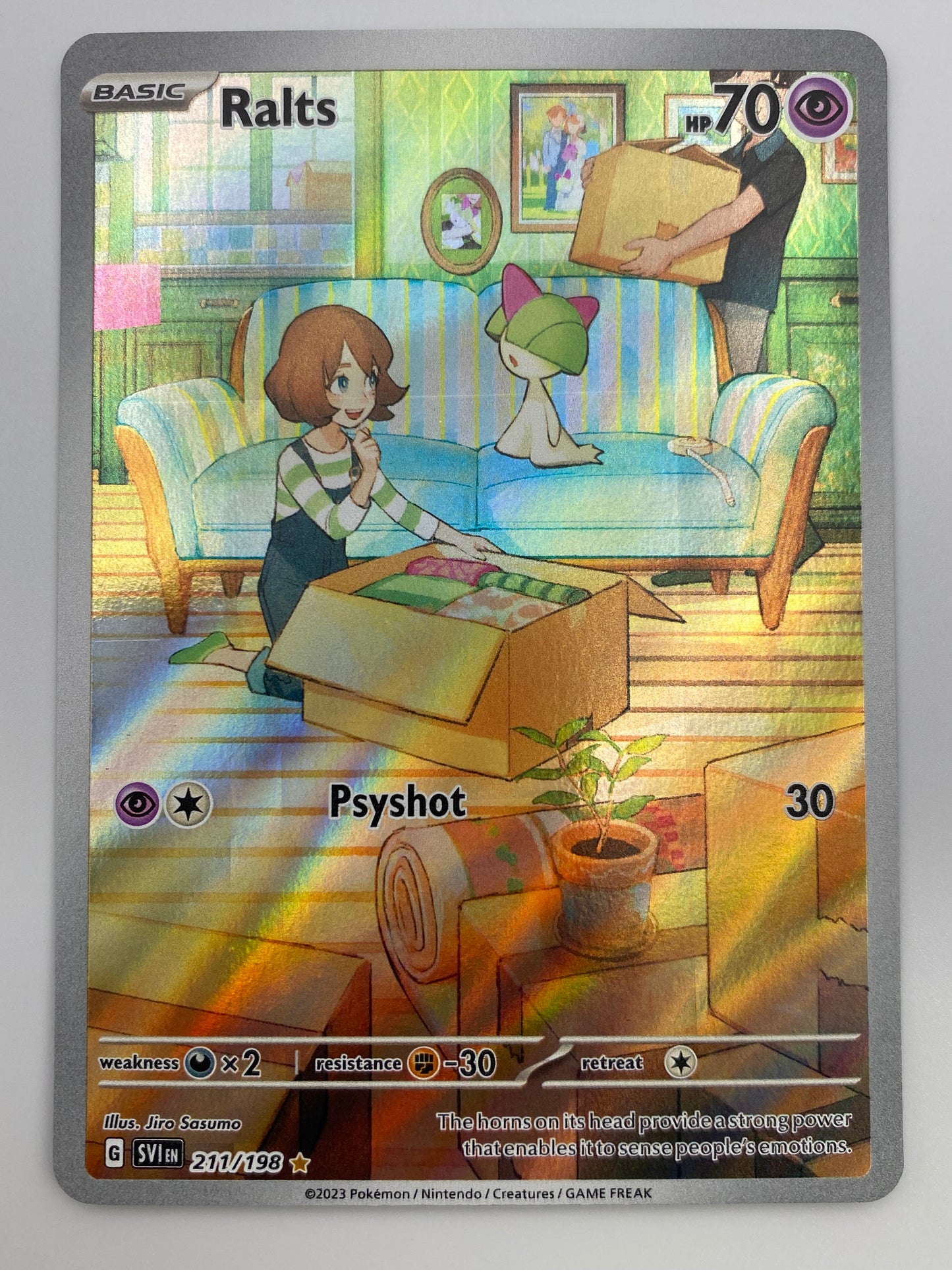 Ralts Illustration Rare Scarlet & Violet Base NM