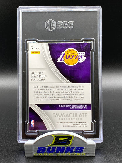 2015-16 Julius Randle AUTOGRAPHED 4/99 (Box B12)
