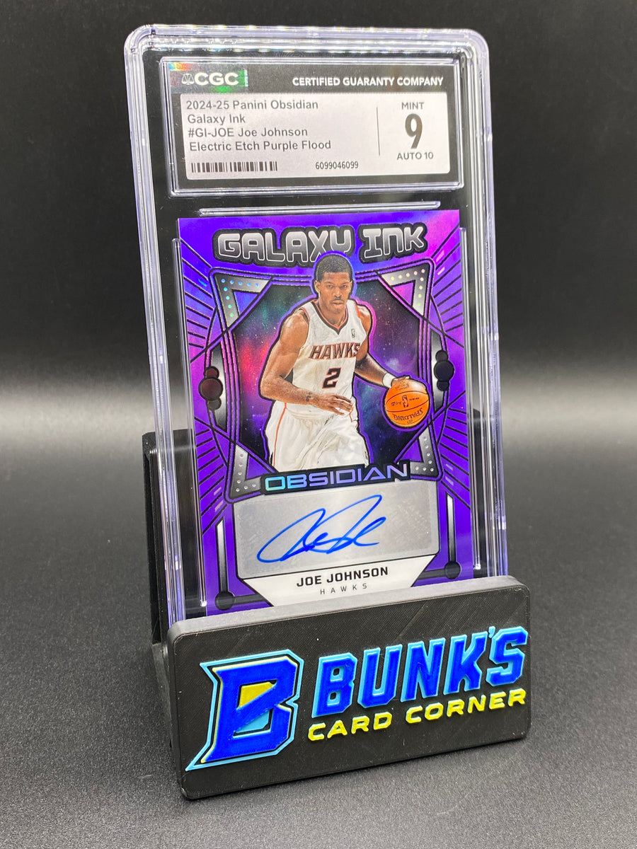 2024-25 Joe Johnson Electric Etch Purple Flood Auto 36/49 CGC 9/10