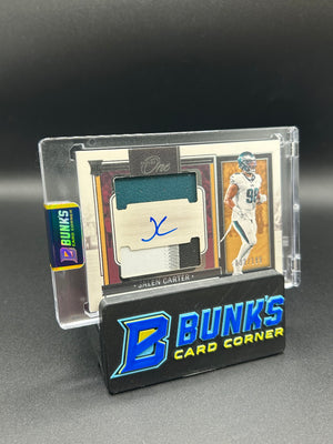 2023 Jalen Carter Panini One RPA Rc On-Card Auto 33/199