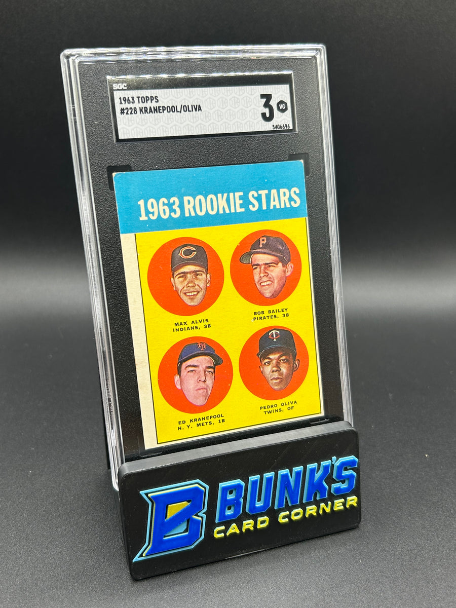1963 Kranepool/Olivia Topps Rookie Stars #228 SGC 3
