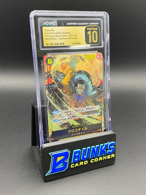 Crocodile Secret Rare Alt Art Parallel OP14 CGC PRISTINE 10 Japanese