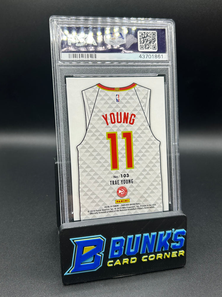 2018 Trae Young Panini Threads Dazzle Rc PSA 10