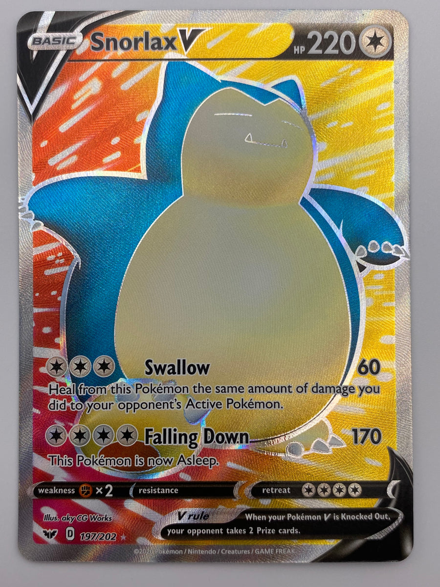 Snorlax V Full Art Sword & Shield NM