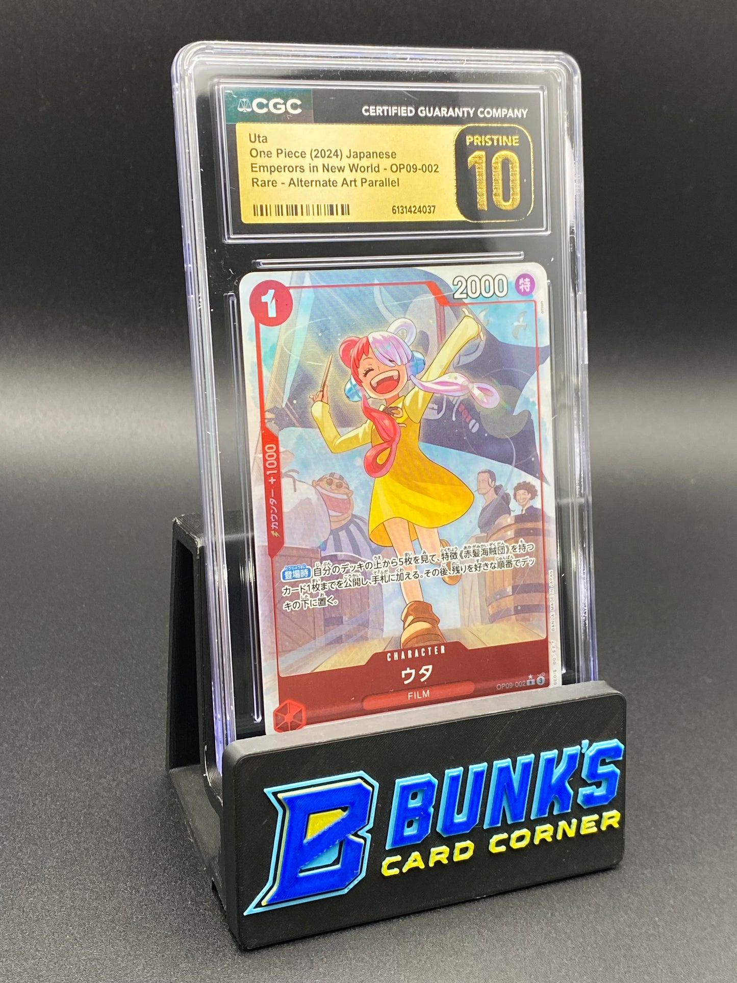 Uta Rare Alt Art Parallel OP09 CGC PRISTINE 10 Japanese
