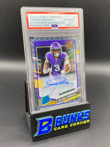 2023 Jordan Addison Clearly Auto Mosaic PSA Auto 9 SSP