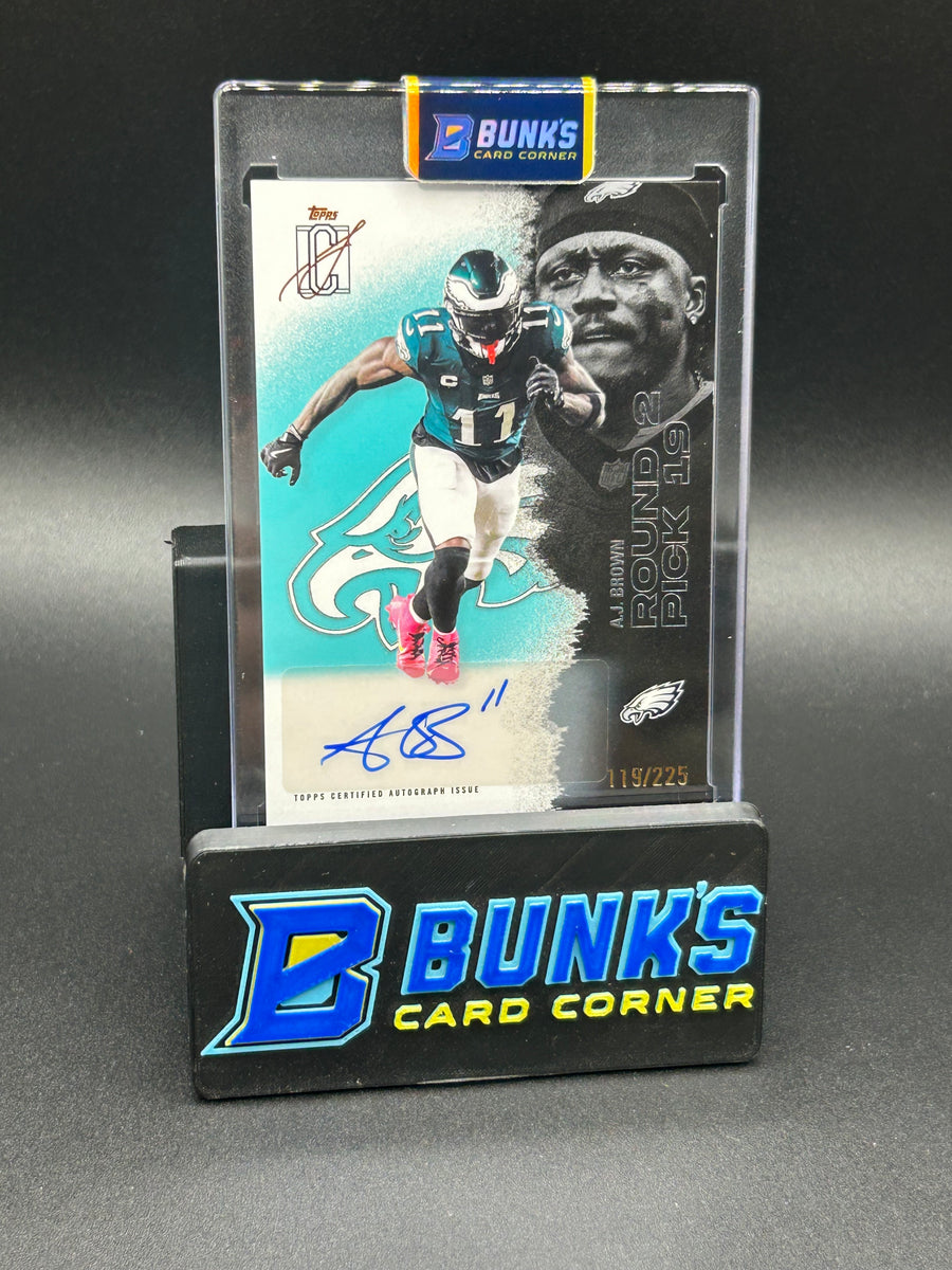 2025 AJ Brown Teal Auto Topps 119/225