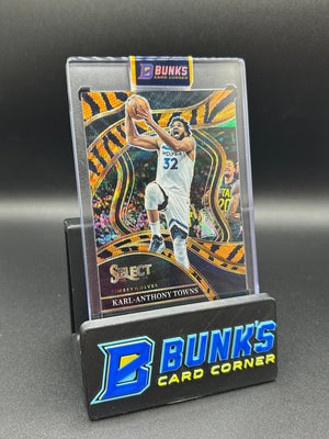 2023-24 Karl-Anthony Towns Panini Select Tiger Stripes Prizm Court Side