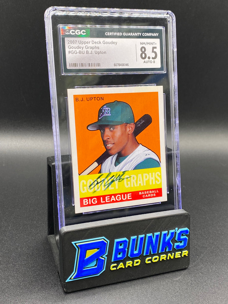 2007 BJ Upton Goudey Graphs Auto CGC 8.5