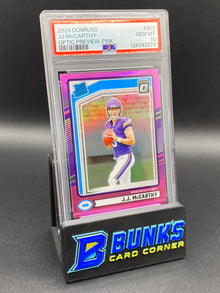 2024 JJ McCarthy Optic Preview-Pink PSA 10