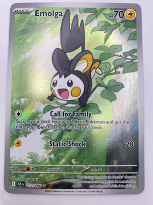Emolga  Illustration Rare Black Bolt NM