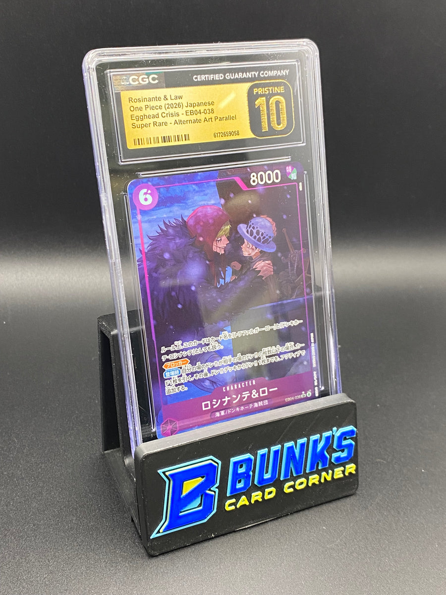 Rosinante & Law Super Rare Parallel EB04-038 Japanese CGC PRISTINE 10