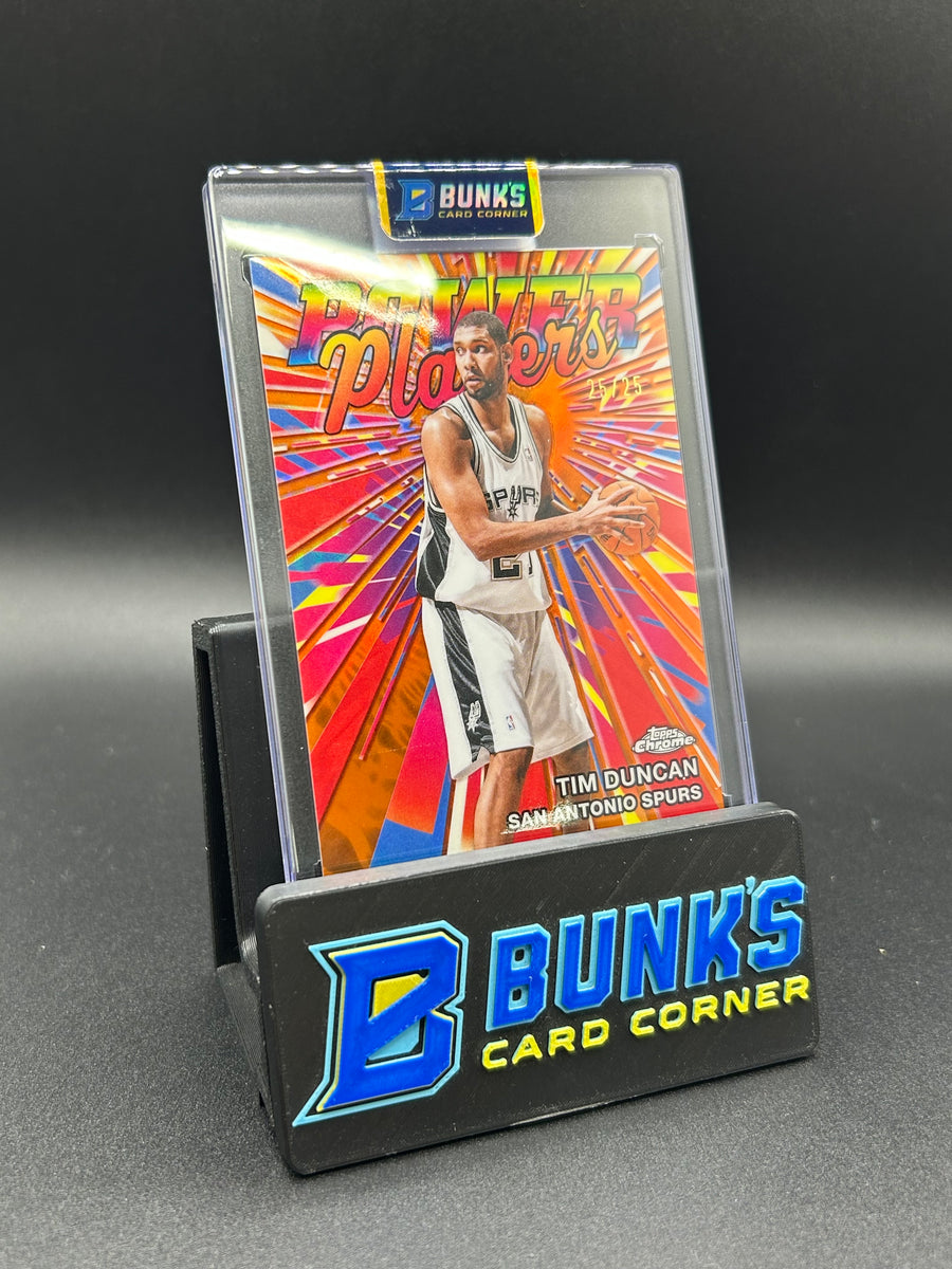 2026 Tim Duncan Topps Chrome Power Players 25/25 Bookend
