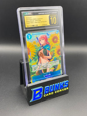 Rebecca Super Rare Alt Art Parallel OP10-058 Japanese CGC PRISTINE 10