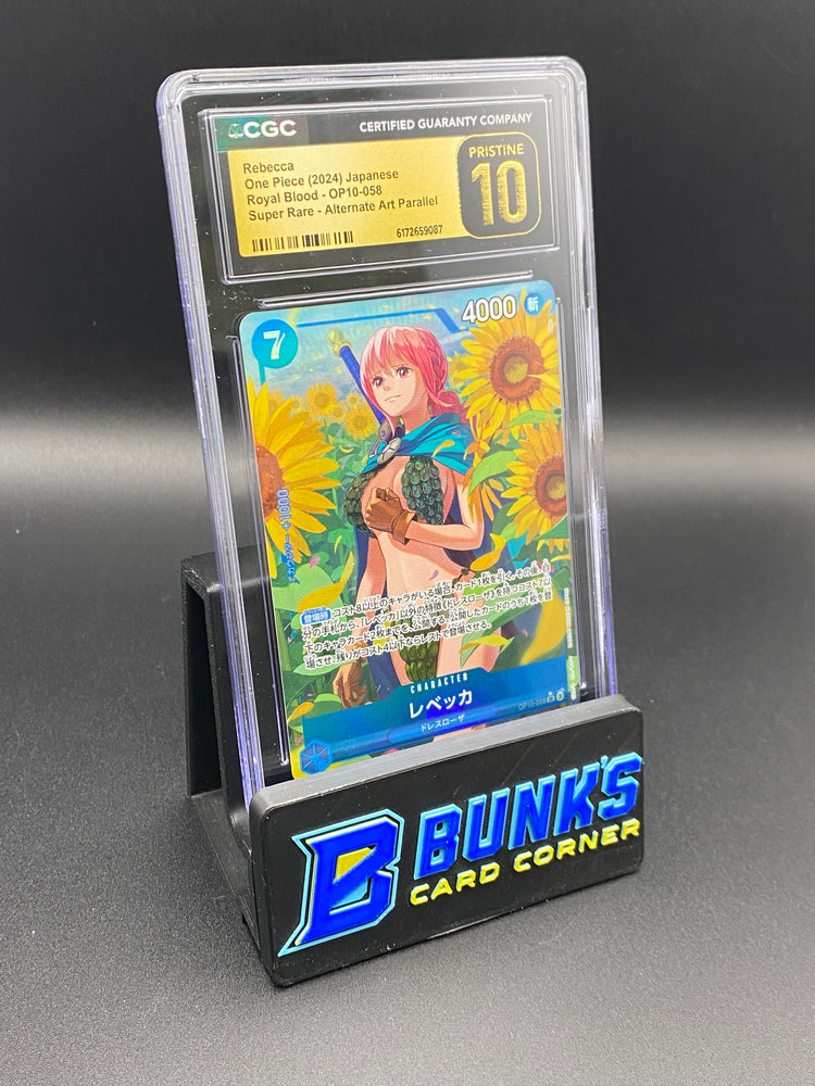 Rebecca Super Rare Alt Art Parallel OP10-058 Japanese CGC PRISTINE 10