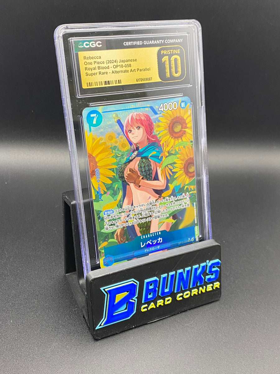 Rebecca Super Rare Alt Art Parallel OP10-058 Japanese CGC PRISTINE 10