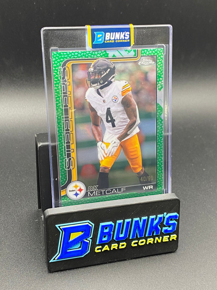 2025 DK Metcalf Topps Chrome Green Scale 40/99