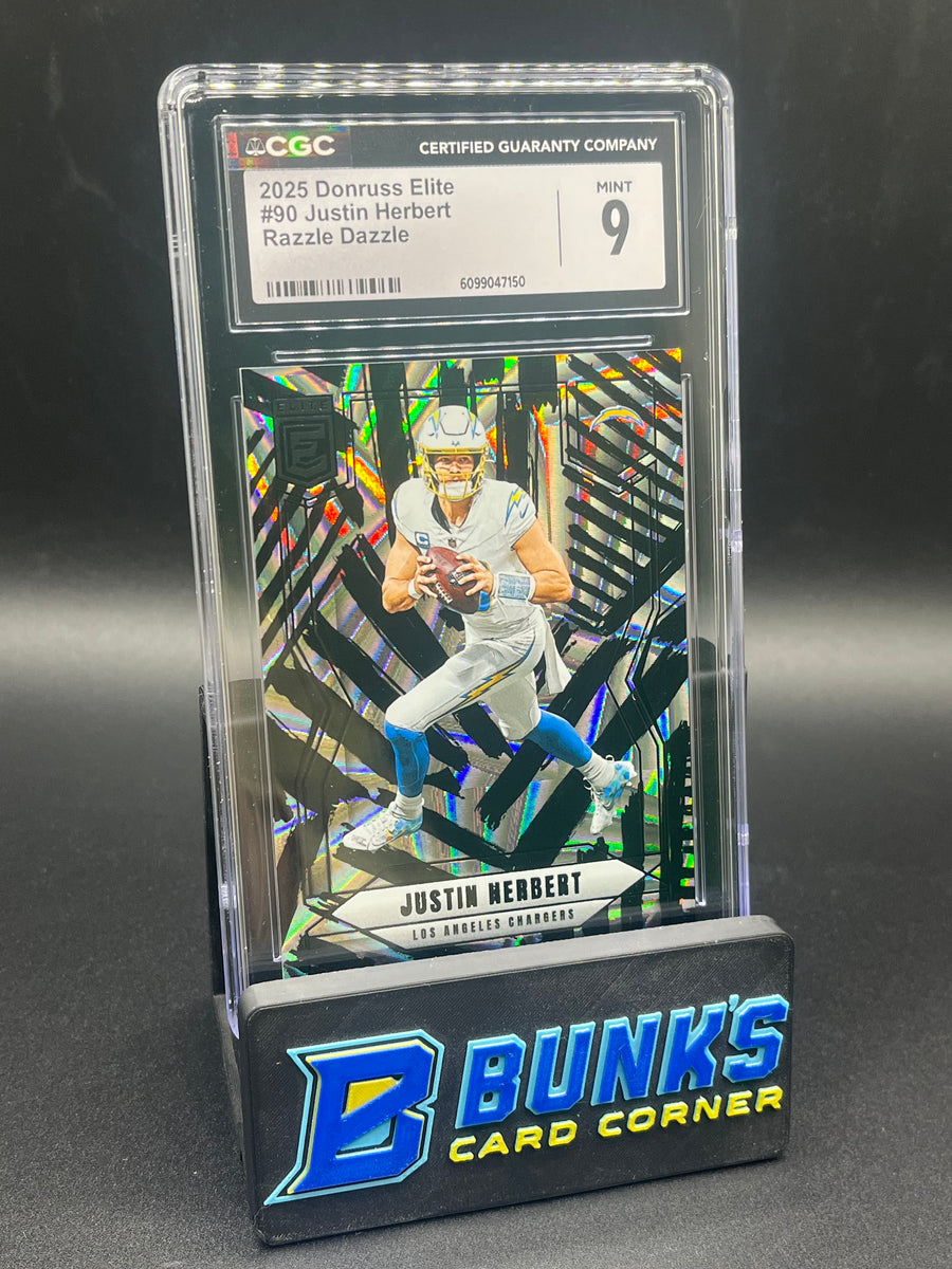 2025 Justin Herbert Razzle Dazzle CGC 9
